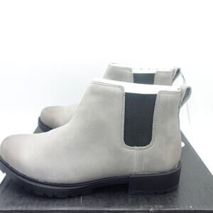 NEW Sorel Emelie II Chelsea Waterproof Bootie Quarry Gray Black Women's Size 8